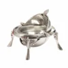 Classic Roll Top Caviar Server, Stainless Steel